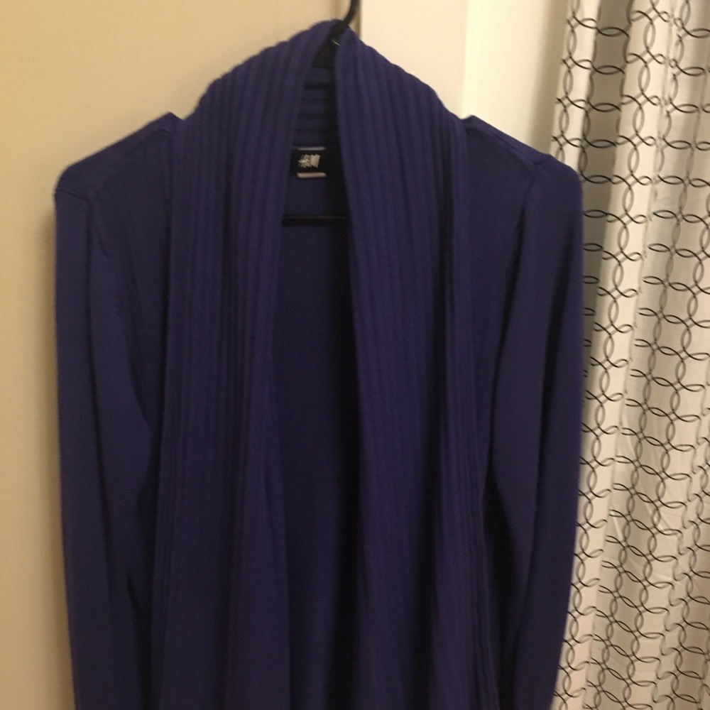 Cute drapey purple H&M cardigan